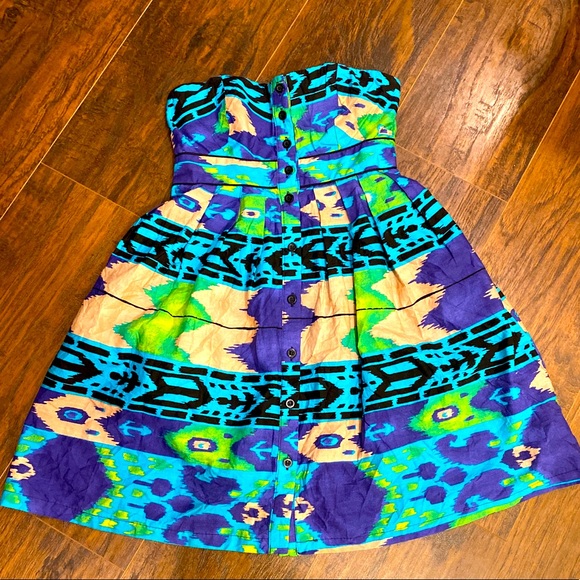 Strapless summer dress